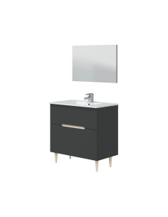 KIT MOBILE BAGNO DENVER 80 ANTRACITE ROVERE