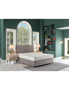 LETTO MATRIMONIALE CONTENIT 160X200CM GRIGIO CH