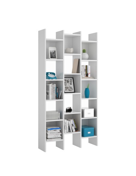 KIT LIBRERIA ITALIAN 96X25XH192 CM BIANCO