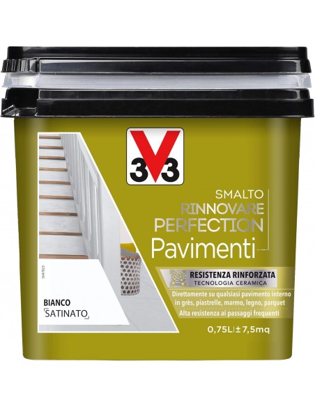 Smalto Rinnovare Perfection Pavimenti Bianco Satinato 0,75 Lt V33