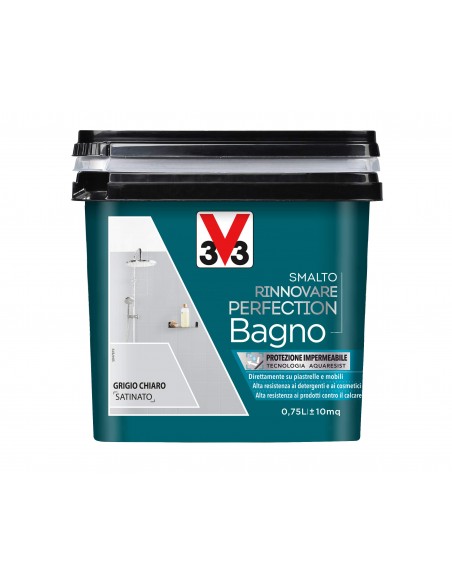 Smalto Rinnovare Perfection Bagno Grigio Chiaro 0,75 Lt V33