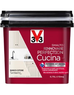 Smalto Rinnovare Perfection Cucina Bianco Cotone 0,75 Lt V33