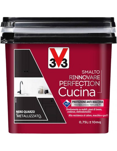 Smalto Rinnovare Perfection Cucina Nero Quarzo...