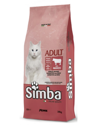Croccantini per Gatti al Manzo Kg 20 Simba Monge