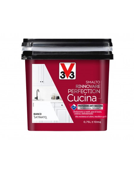 Smalto Rinnovare Perfection Cucina Bianco Satinato 0,75 Lt V33