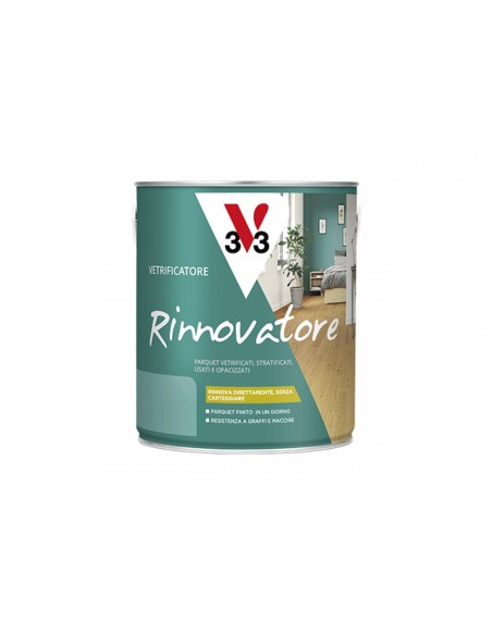 Vetrificatore Rinnovatore Parquet Cera Incolore V33 2,5 Lt