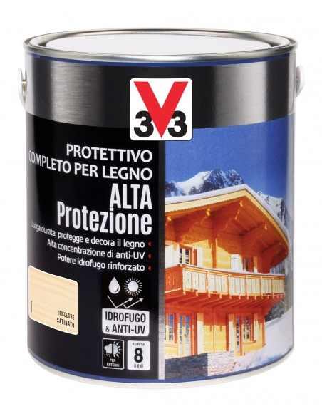 Impregnante Protettivo per Legno Alta Protezione Noce Scuro 2,5 Lt V33
