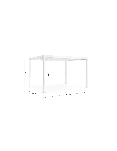 Pergola in Alluminio Ocean 3x4 Bianca Bizzotto