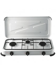 FORNELLO A GAS 3 FUOCHI C/COPERCHIO 4,1 KW 2