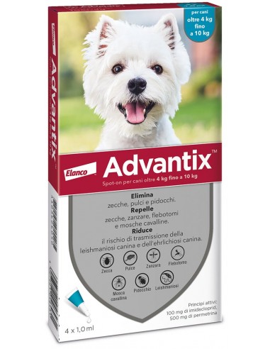 Antiparassitario cane da 4 a 10 kg Advantix BAYER