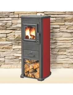 Stufa a Legna Karma K-Line Rossa