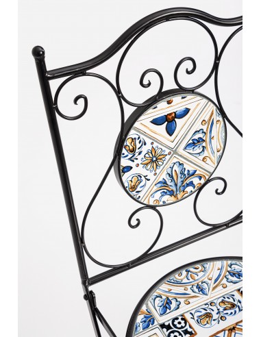 Sedie pieghevoli Mykonos in acciaio e Ceramica...