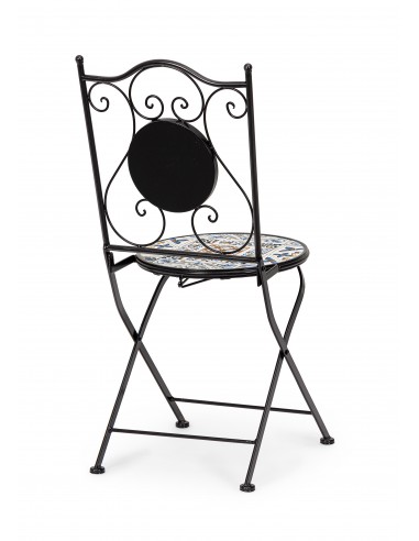 Sedie pieghevoli Mykonos in acciaio e Ceramica...