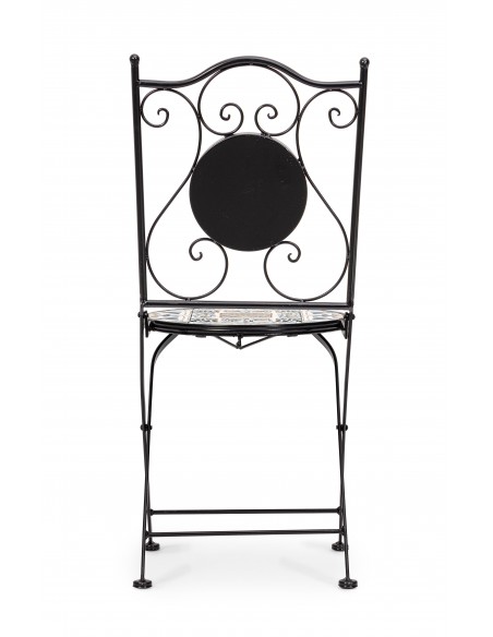 Sedie pieghevoli Mykonos in acciaio e Ceramica Bizzotto