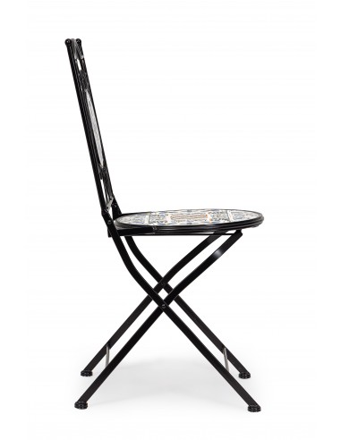 Sedie pieghevoli Mykonos in acciaio e Ceramica...