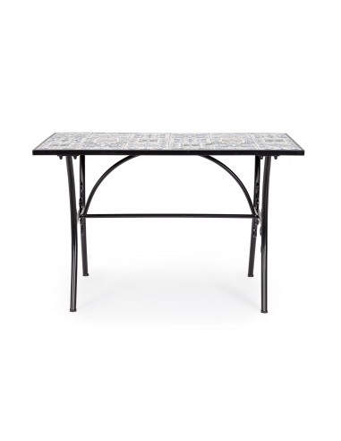 Tavolo da Giardino Acciaio e Ceramica cm 120x80...