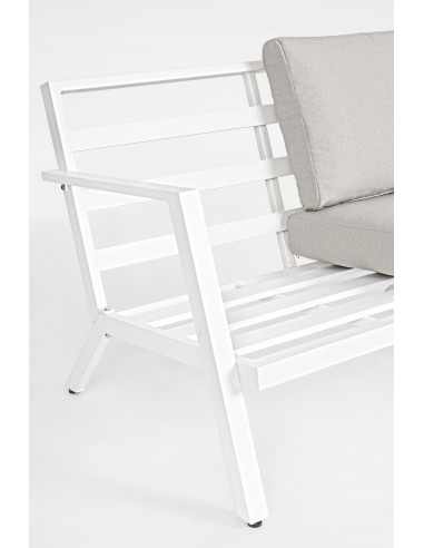 Salotto da Giardino in Alluminio Harley Bianco...