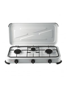 FORNELLO A GAS 3 FUOCHI C/COPERCHIO 4,1 KW