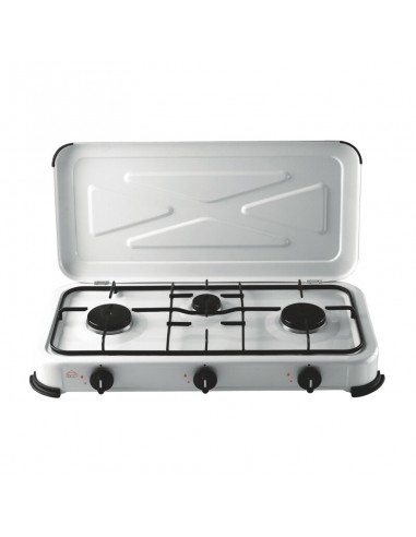 FORNELLO A GAS 3 FUOCHI C/COPERCHIO 4,1 KW