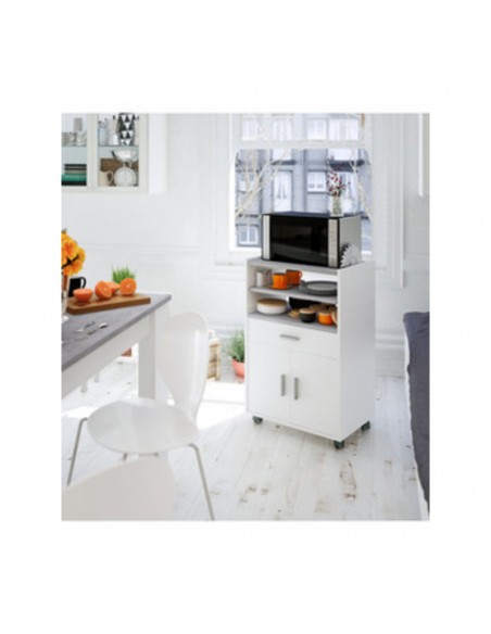 KIT MOBILE PORTAFORNO 1 CASSETTO + 2 ANTE 59X40X92 BI/C