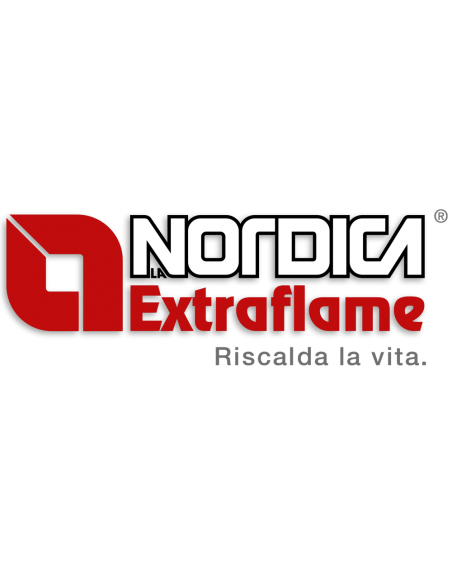 Stufa a Legna con Forno Nordica Gemma 5.0 Bianco 7.3 KW
