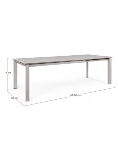 Tavolo allungabile in Alluminio  Konnor Rastin... 2