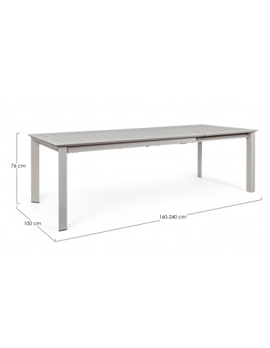 Tavolo allungabile in Alluminio  Konnor Rastin...