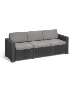 CALIFORNIA DIVANO 3 POSTI C/CUSCINI GRAFITE 2